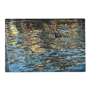 Evening lights on the sea placemat