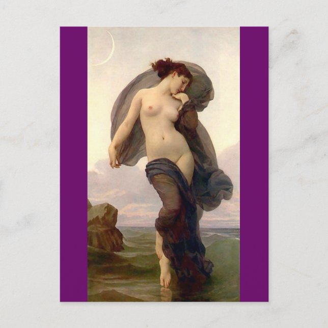 Evening Mood by Bouguereau Postcard (Front)
