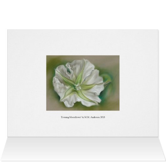 Evening Moonflower Pastel Art (Inside Horizontal (Top))