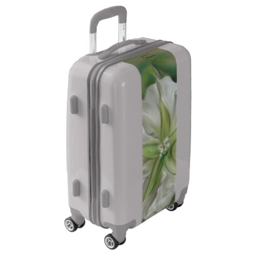 Evening Moonflower Pastel Art Personalized Name Luggage