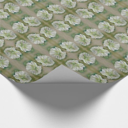 Evening Moonflower Pastel Art Wrapping Paper