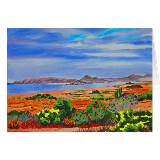 Evening On The Beach Cards (Front Horizontal)