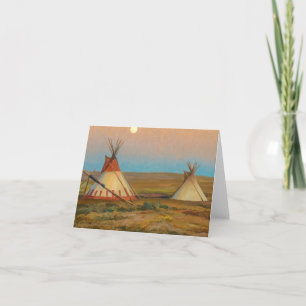 Evening on the Blackfeet Reservation by Dixon Letterpress Thank You Card