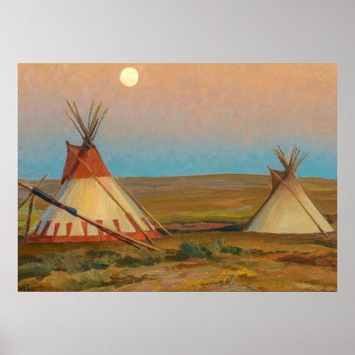 Evening on the Blackfeet Reservation by Dixon Poster