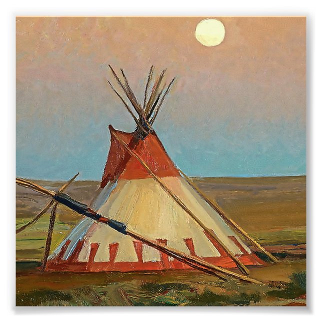 “Evening on the Blackfeet Reservation” by Maynard Photo Print (Front)