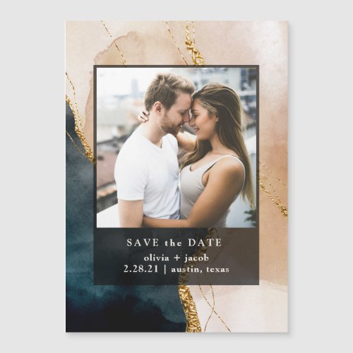 Evening Painted Glamour  Photo Save the Date