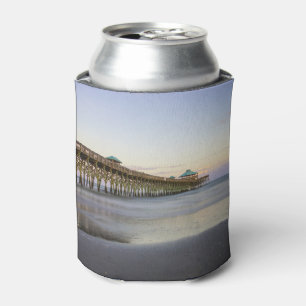 Evening Peace On Folly Beach Can Cooler
