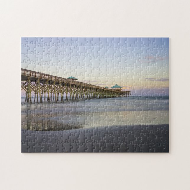 Evening Peace On Folly Beach Jigsaw Puzzle (Horizontal)