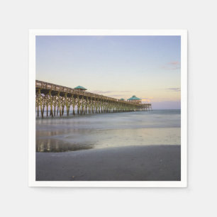 Evening Peace On Folly Beach Paper Napkins