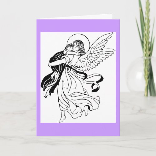 Evening Prayer Angel Greeting Card