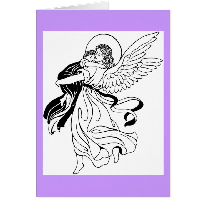 Evening Prayer Angel Greeting Card