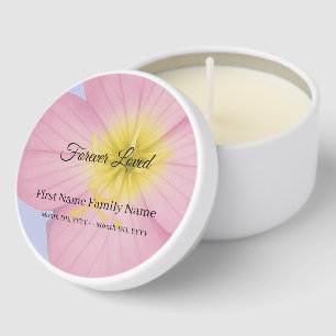 Evening primrose funeral mini candle favors