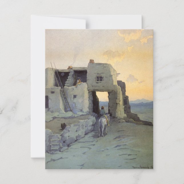 Evening, Pueblo of Walpi by Marion Kavagh Wachtel (Front)