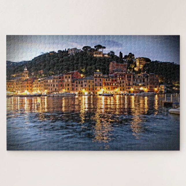 Evening Reflections on Portofino - 20x30 - 1014 pc Jigsaw Puzzle (Horizontal)