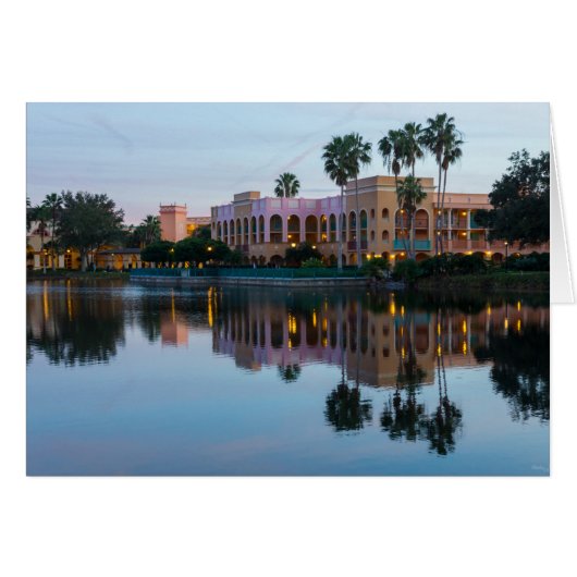 Evening Resort Reflections Cards (Front Horizontal)