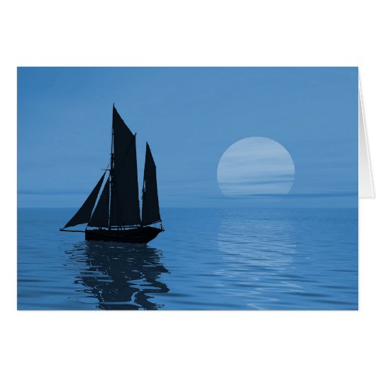 Evening sailing cards (Front Horizontal)