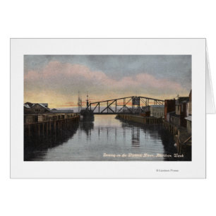 Evening Scene on Wishkah River Cards