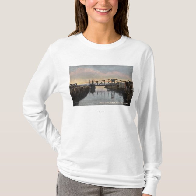 Evening Scene on Wishkah River T-Shirt (Front)