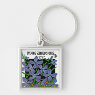 Evening Scented Stocks Keychain
