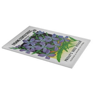 Evening Scented Stocks Seed Packet Label Cutting Board