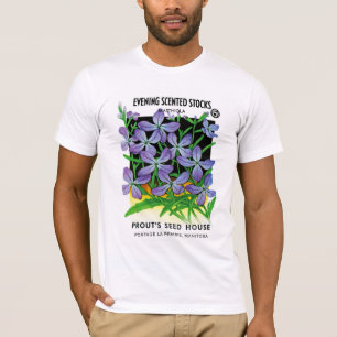 Evening Scented Stocks Seed Packet Label T-Shirt
