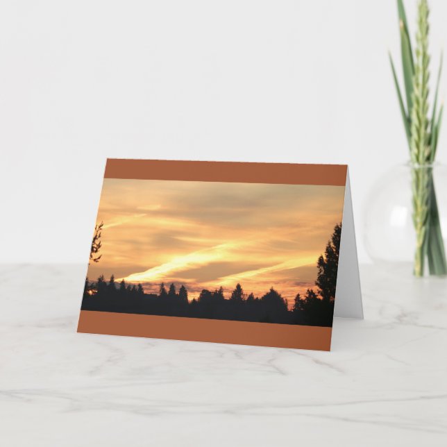 Evening Sky, Bremerton, Washington Card (Front)