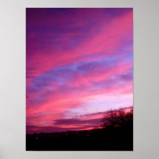 evening sky poster