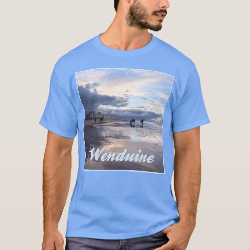 Evening Sky Wenduine Beach Belgium T_Shirt