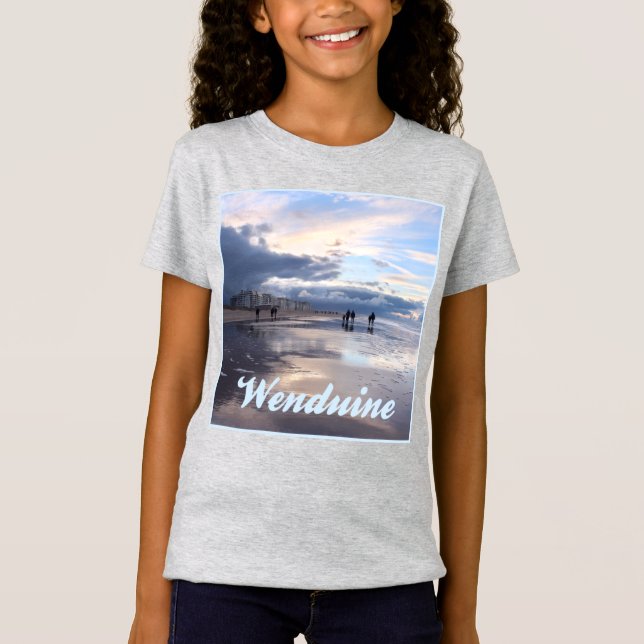 Evening Sky Wenduine Beach, Belgium T-Shirt (Front)