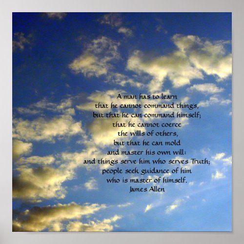 Evening Sky_with Empowerment Quote Poster