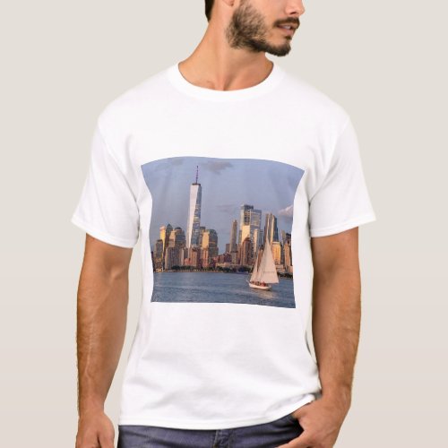Evening Skyline Lower ManhattanJPEG T_Shirt