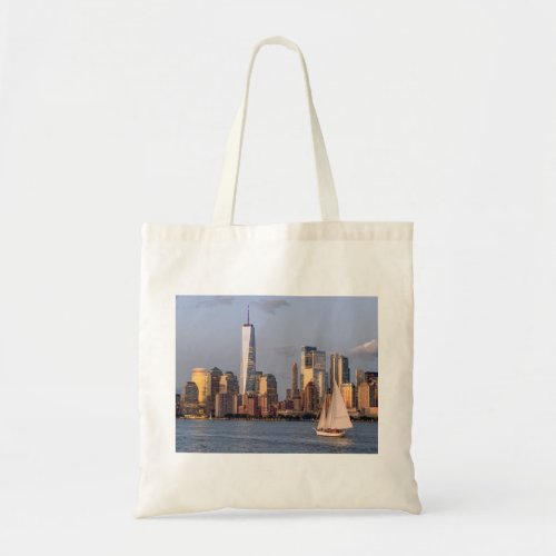 Evening Skyline Lower ManhattanJPEG Tote Bag