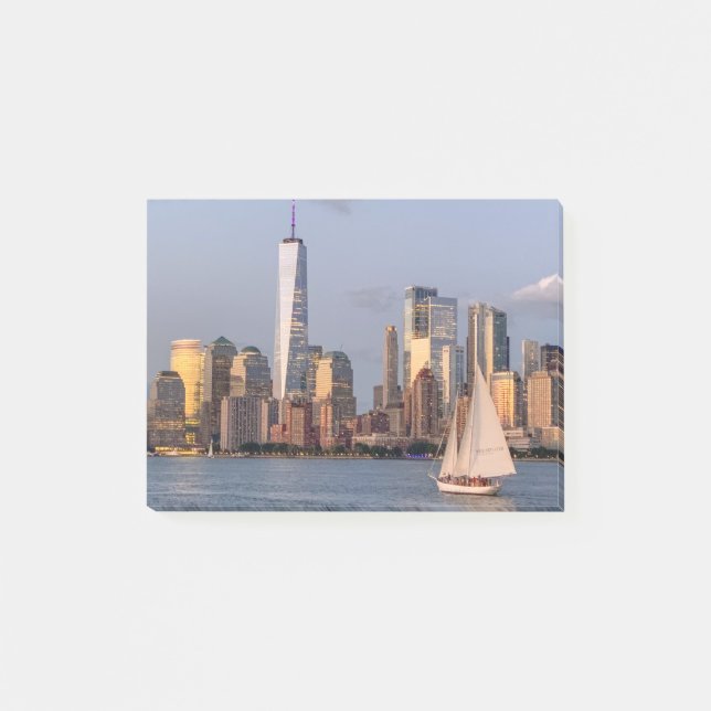 Evening Skyline Lower Manhattan. Post-it Notes (Front)