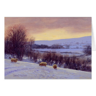 Evening Snow I by Donna Crawshaw Cards