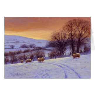 Evening Snow II by Donna Crawshaw Cards