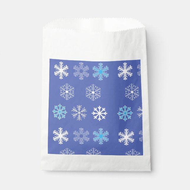 Evening Snowflake Favor Bag (Front)