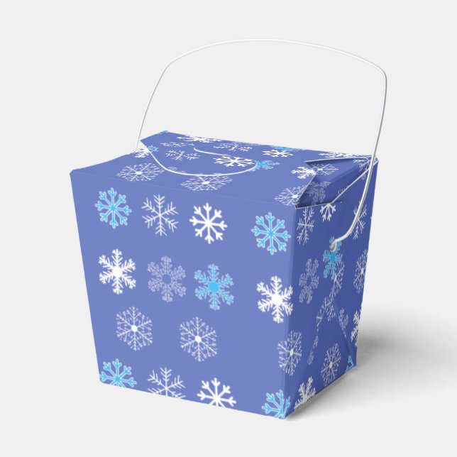 Evening Snowflake Favor Box (Front Side)