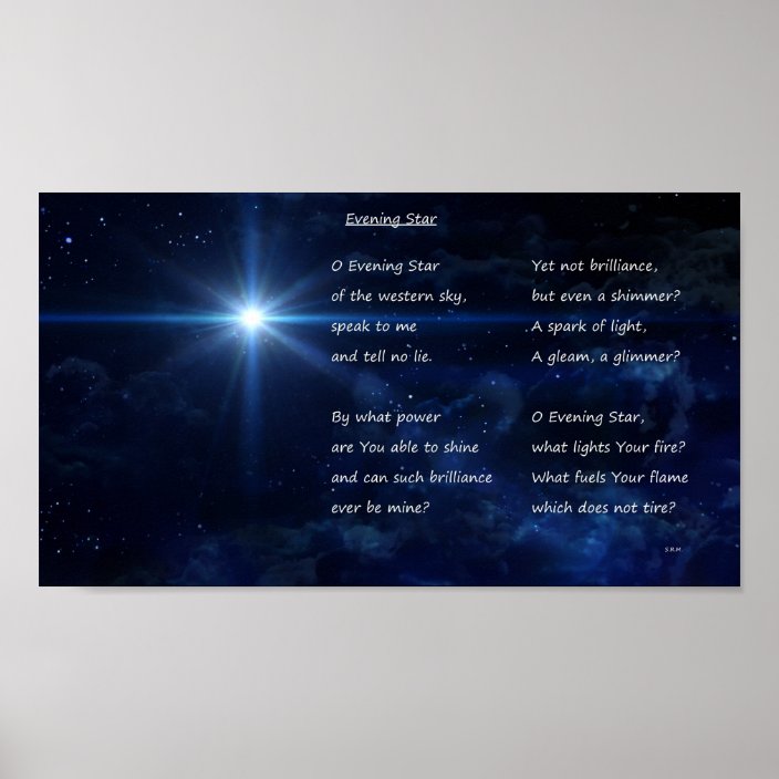 Evening Star Poster Zazzle Evening Star Poster Zazzle
