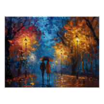 Evening Stroll in Autumn Light