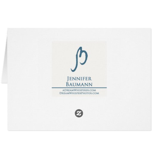 Evening Sun Flower Card - Customized (Back Horizontal)