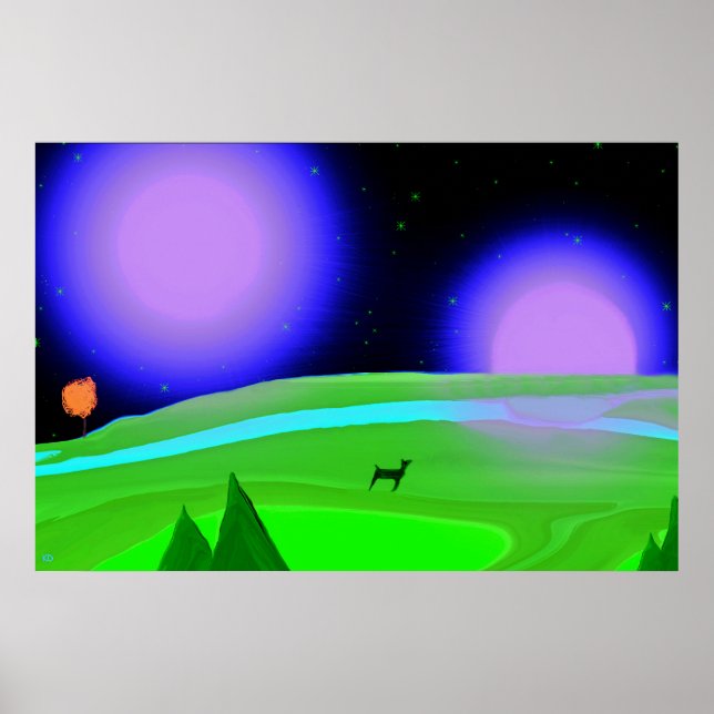 Evening Sunrise Over Allon Poster (Front)