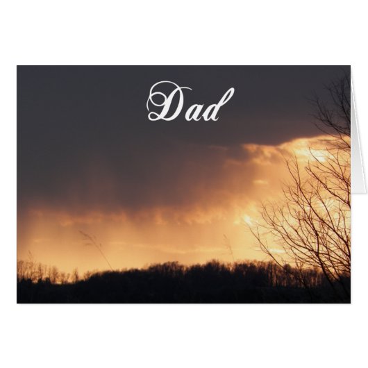 Evening Sunset Rain Cards (Front Horizontal)