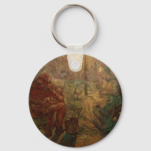 Evening _ The Watch by Vincent van Gogh Keychain