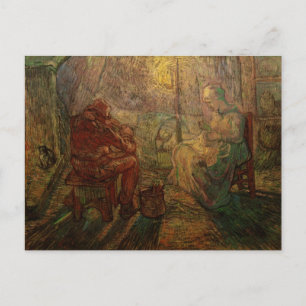 Evening - The Watch by Vincent van Gogh Postcard