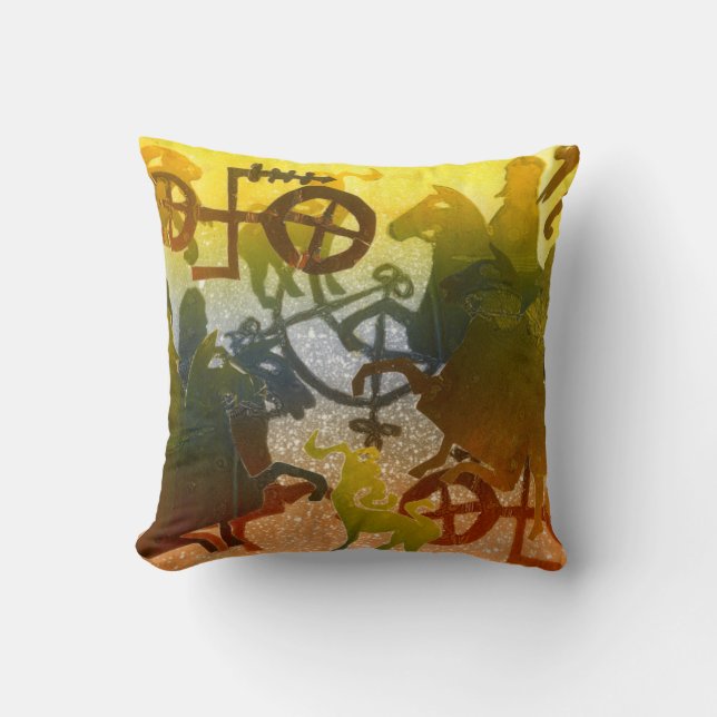 Evening Throw Pillow (Front)