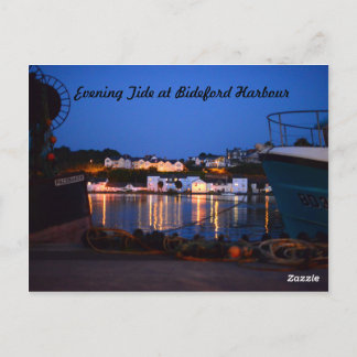Evening Tide at Bideford Harbour Postcard