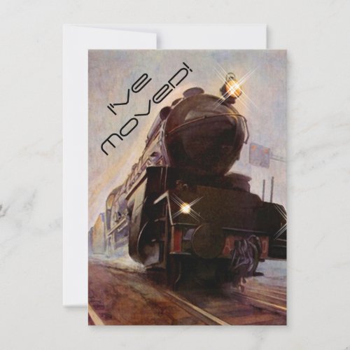 Evening Train Announcement New Address I've Moved