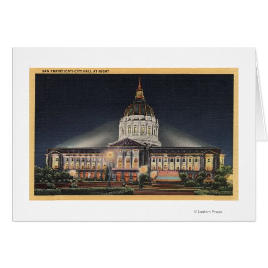 Evening View of City Hall Cards (Front Horizontal)