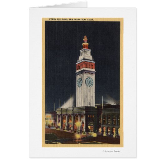 Evening View of Ferry Building Cards (Front)