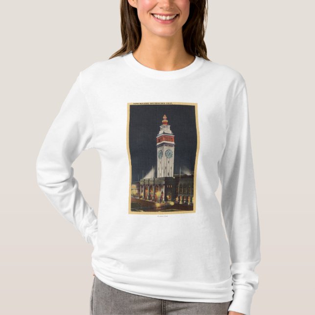 Evening View of Ferry Building T-Shirt (Front)